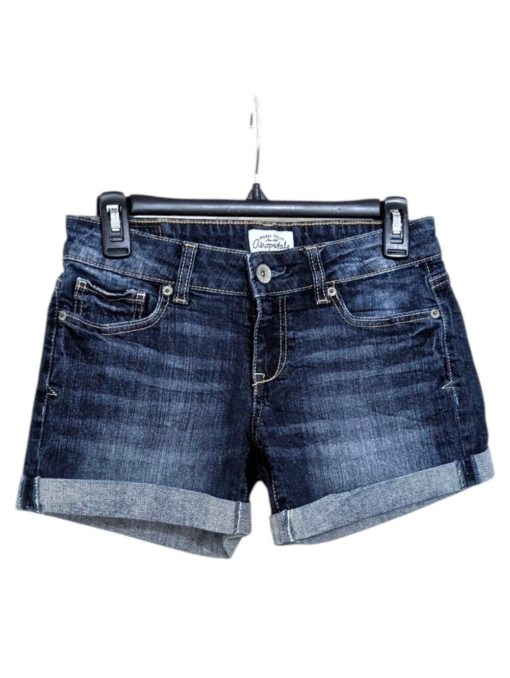 Aeropostale Cuffed Midi Jean Shorts - Size 1 Juniors / 2 Womens